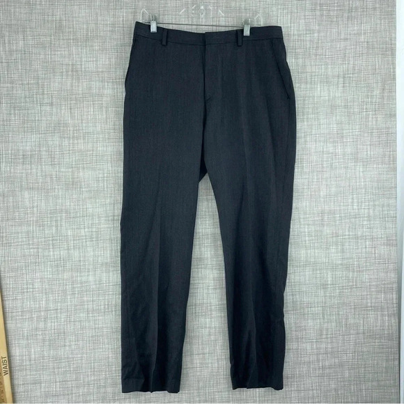 Banana Republic Mens Size 33 x 32 wool pants Gray 0129 - Picture 1 of 10